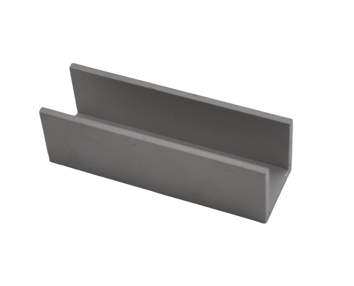 A top view of a Rectangular metal bracket on a white background