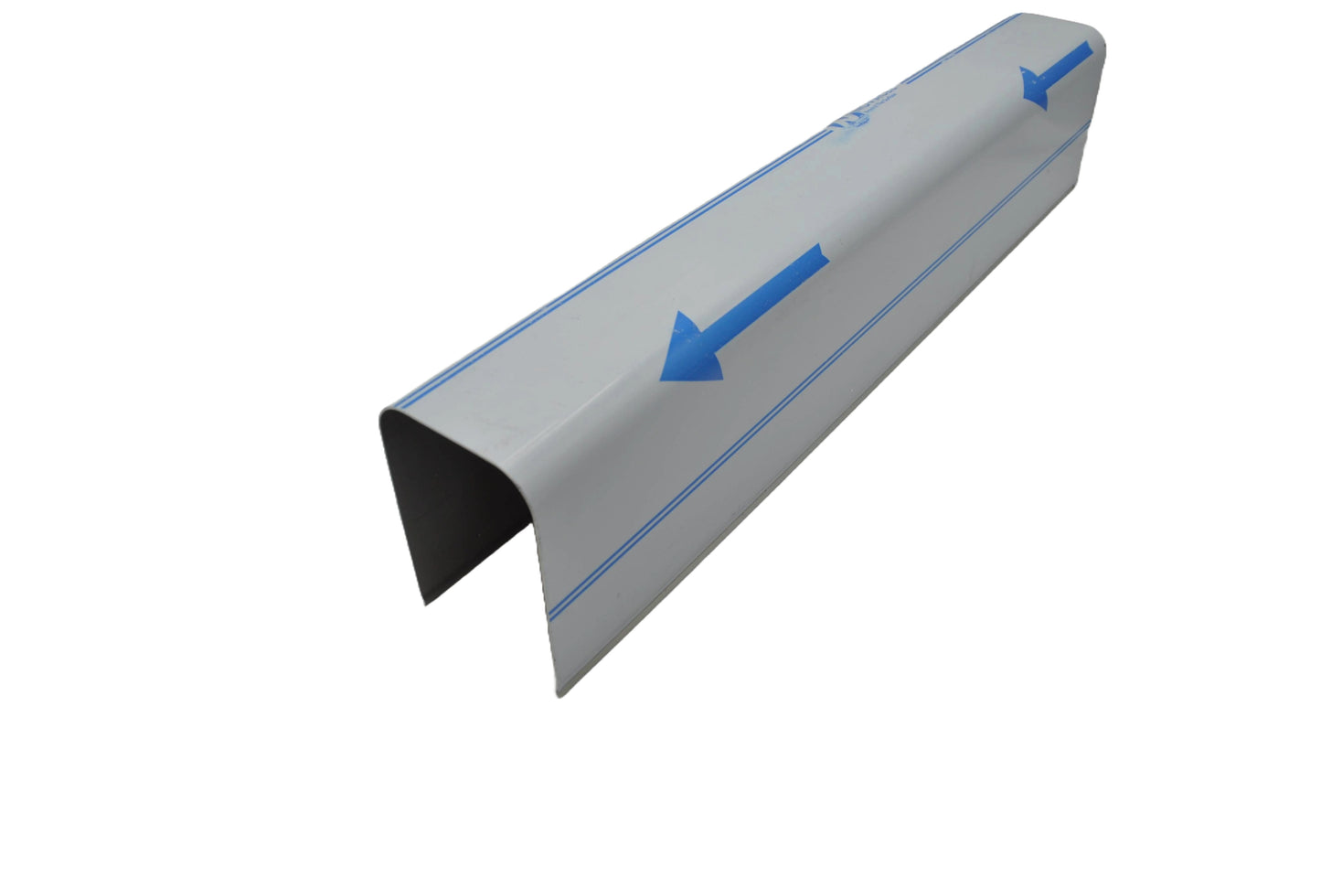 An aluminium infill cover for an automatic swing door operator, on a white background.