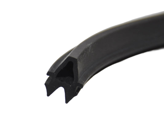 Geze Slimline Aluminium Leading Edge Door Profile (Rubber)