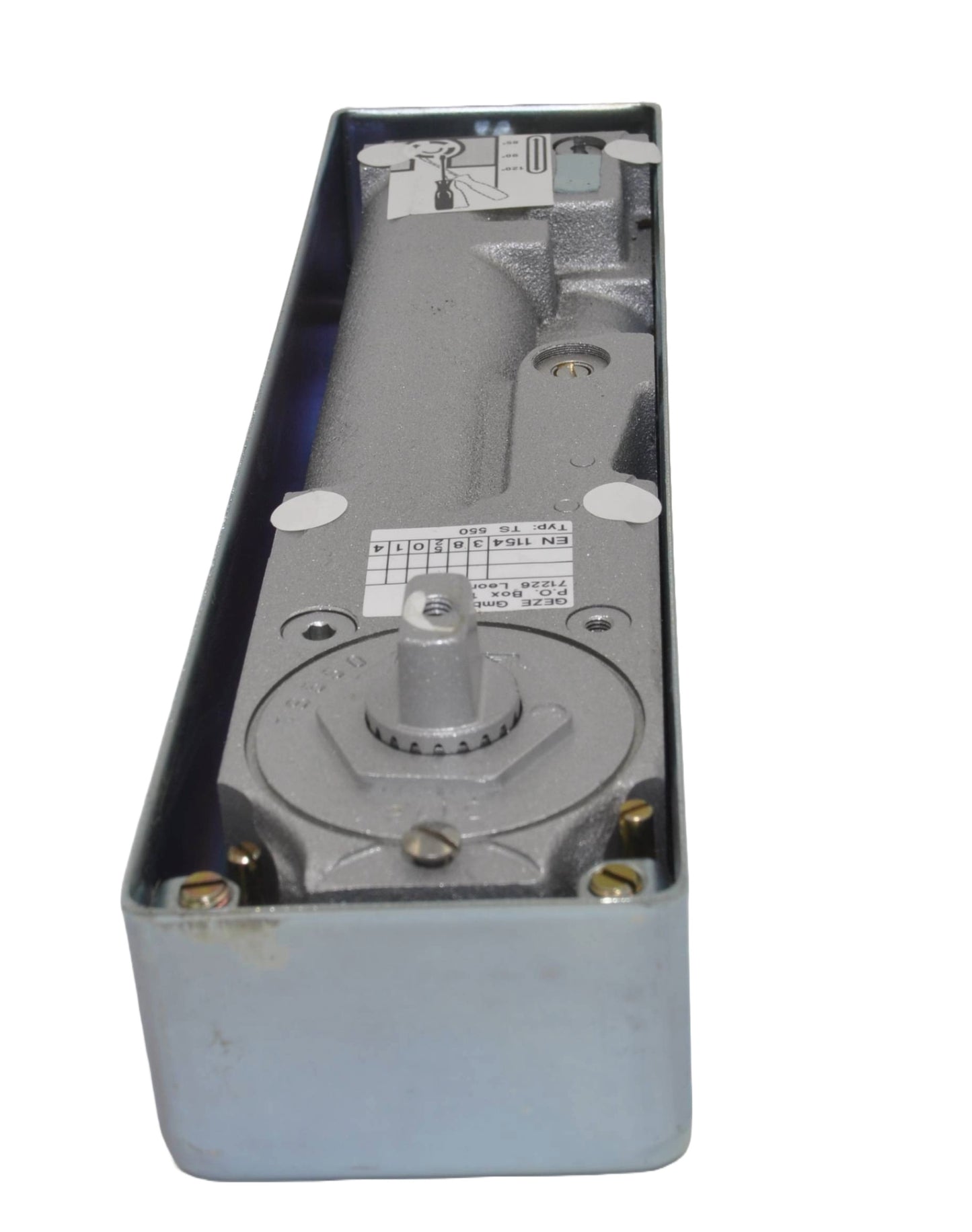 GEZE TS550 Floor Spring Unit with Foundation Box and Spindle