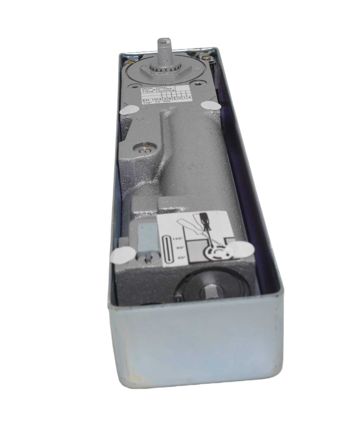 GEZE TS550 Floor Spring Unit with Foundation Box and Spindle