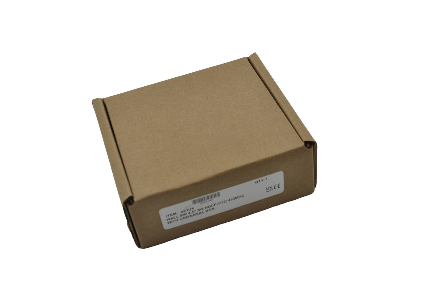 Larco 115mm (4.5") Wireless Stainless Steel Push Plate Switch