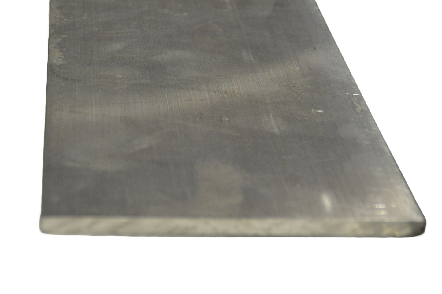 An image showing a silver aluminium mounting plate for automatic door openers, showing a flat, rectangular shape. On a white background.