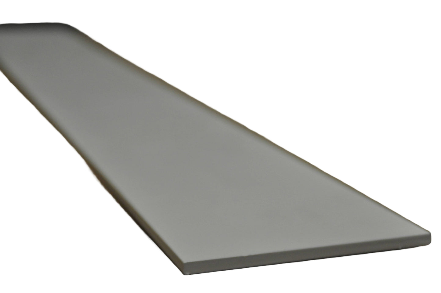 An image showing a silver aluminium mounting plate for automatic door openers, showing a flat, rectangular shape. On a white background.