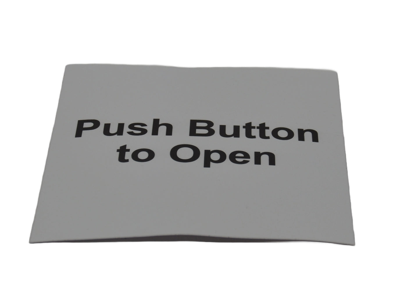 Push Button to Open - Automatic door Sticker