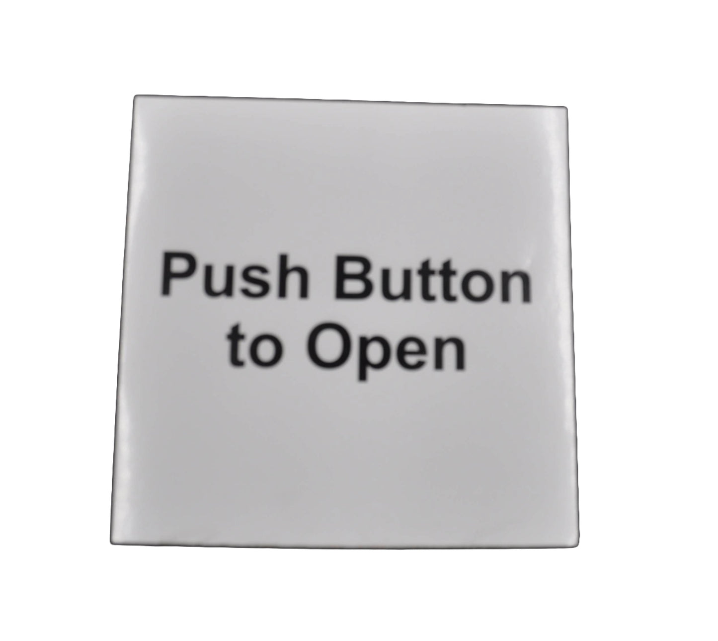 Push Button to Open - Automatic door Sticker