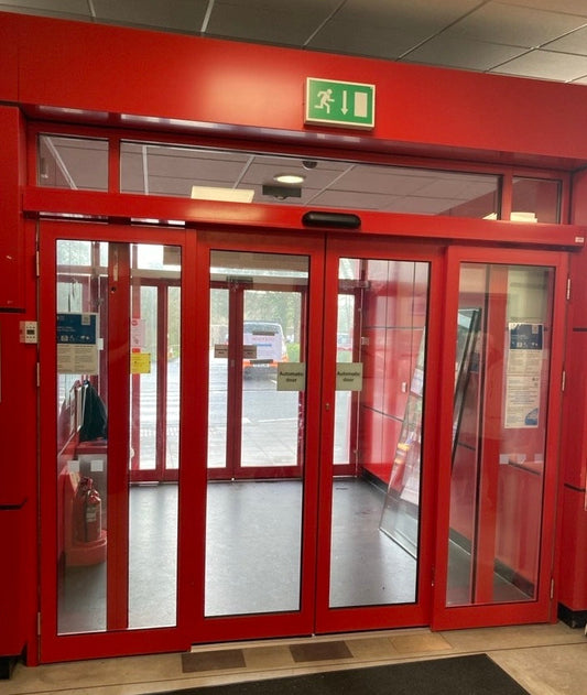 BSEN16005 Red Automatic Sliding Doors