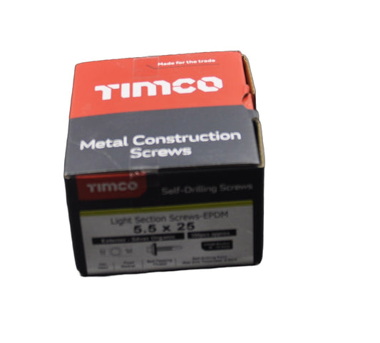 5.5 x 25 Hex Head Self Drilling Screws (Light Section)