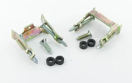 View of Adams rite 4104-01_A_ Type Mounting bridges with fixings on a white background 
