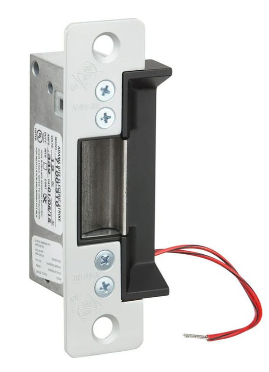 Adams Rite 7100 series electric strike lock   with rewires on a white background