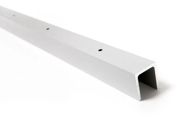Assa Abloy - GT Floor guide track in silver anodized