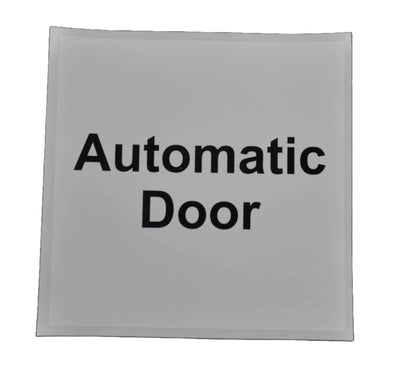 Automatic Door Sign – Self-Adhesive | BS EN16005 & BS7036:0 Compliant