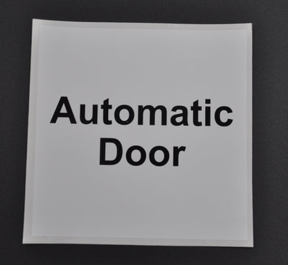 Automatic Door Sign – Self-Adhesive | BS EN16005 & BS7036:0 Compliant