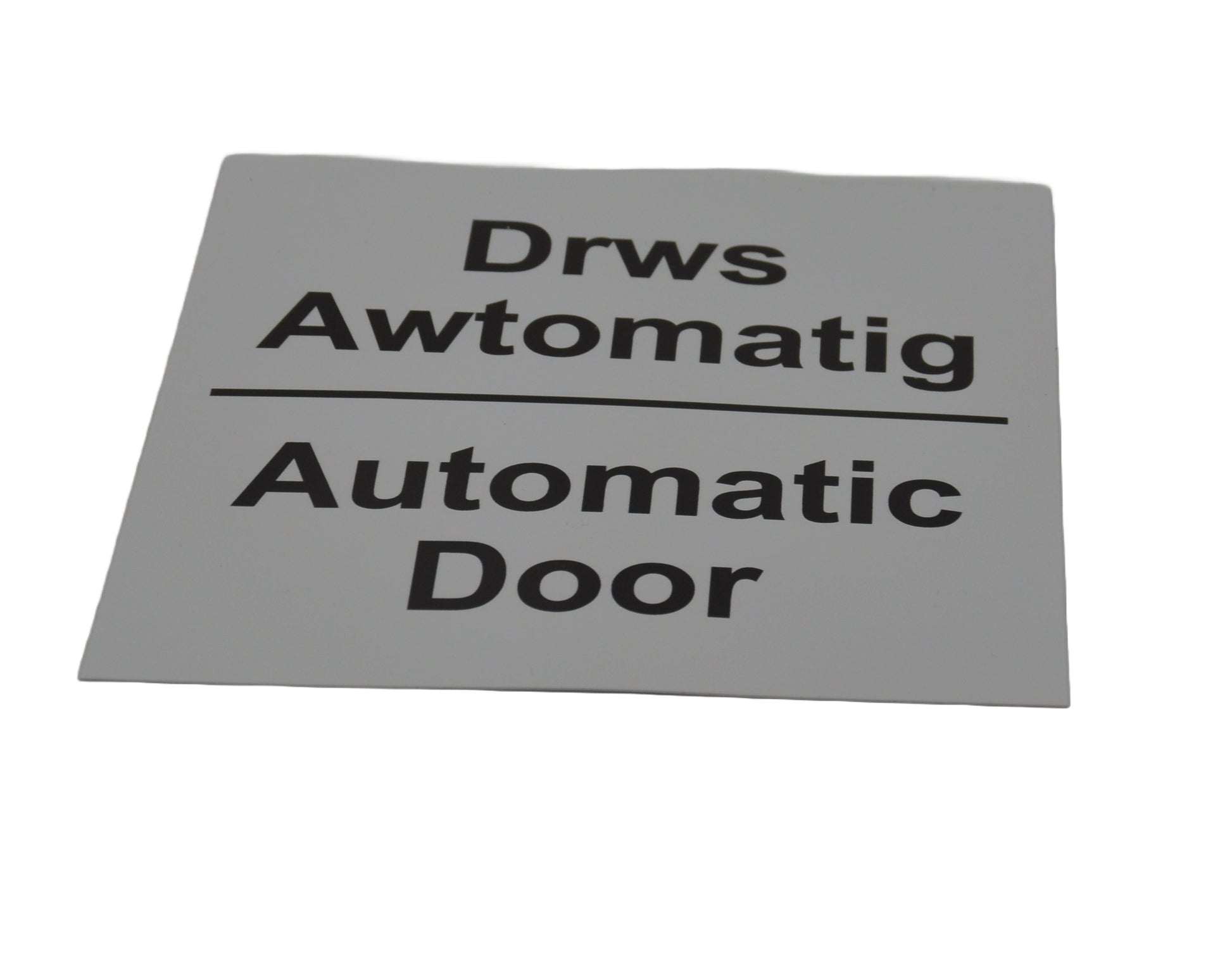 Automatic Door Sign – Self-Adhesive (Welsh Dual Language) - Drws Awtom ...