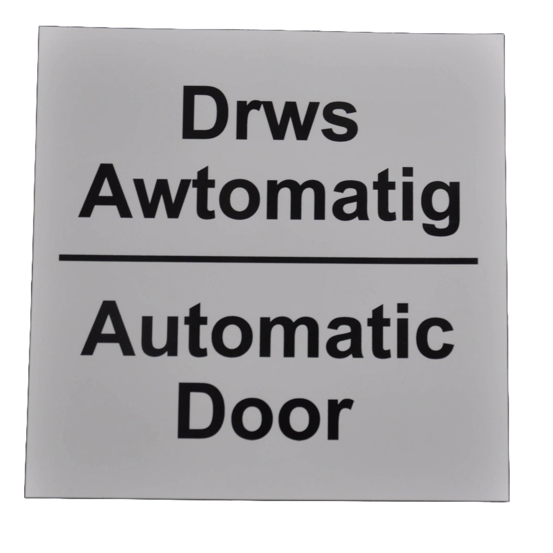 Automatic Door Sign – Self-Adhesive (Welsh Dual Language) - Drws Awtom ...