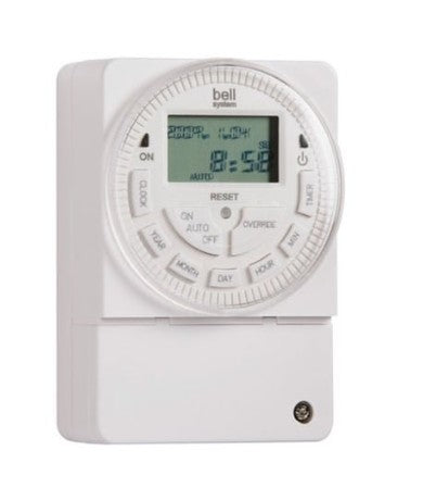 Bell System TS2000 12V 7-Day Time Clock with Auto BST Settings