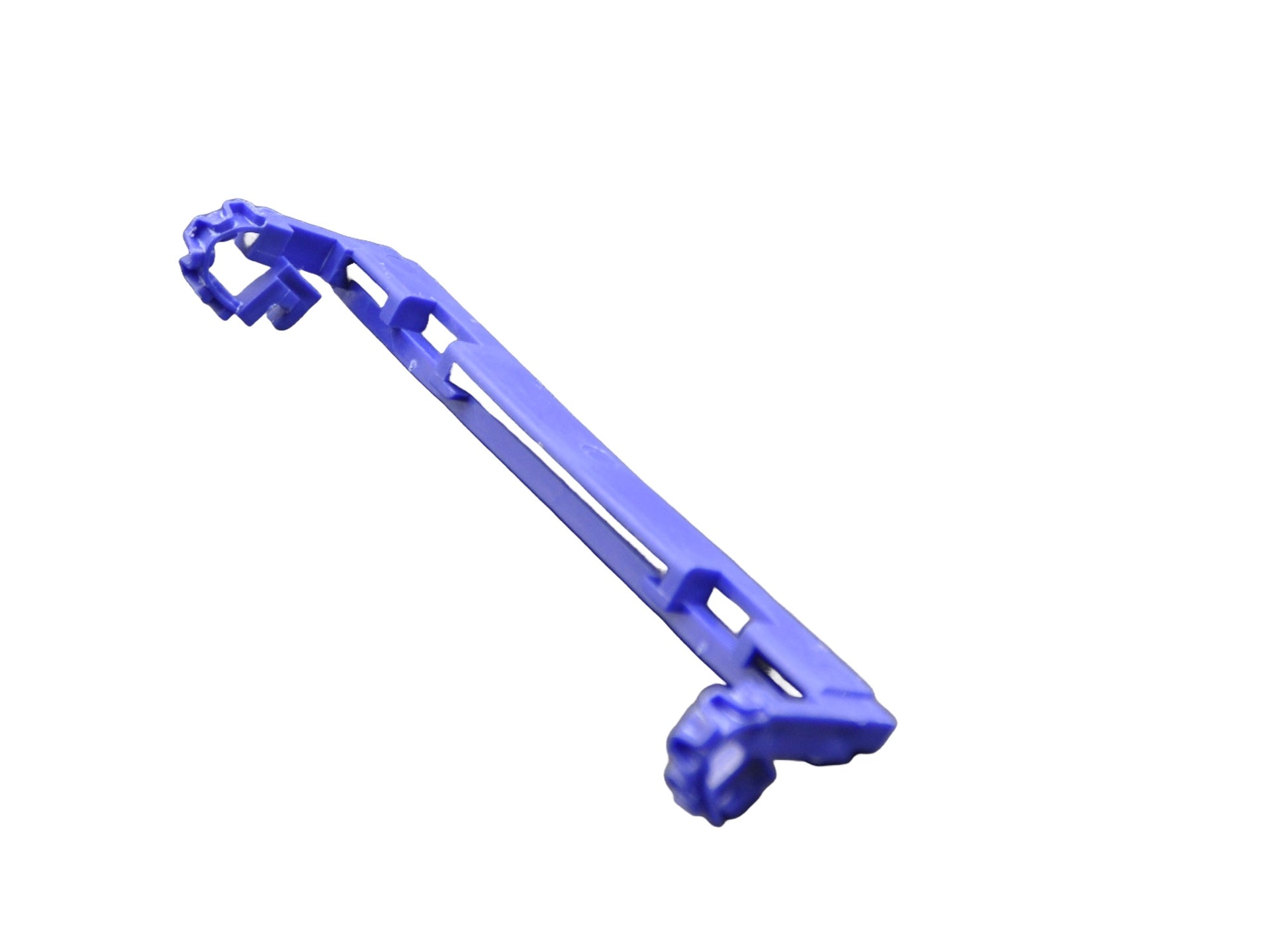 A close up view of a plastic Besam SL500 anti riser, on a white background.