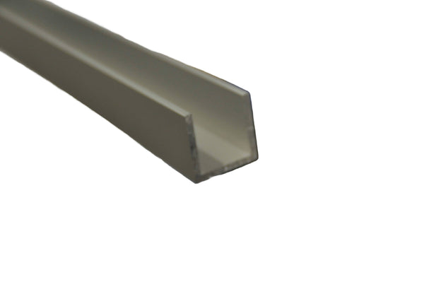 Aluminium Door Channel (30mm x 30mm) for Floor Guides – Silver Anodised