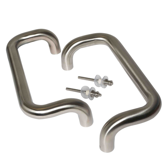 "D Cranked Handles Back to Back - 300mm Fixing Centres x 25mm Diameter