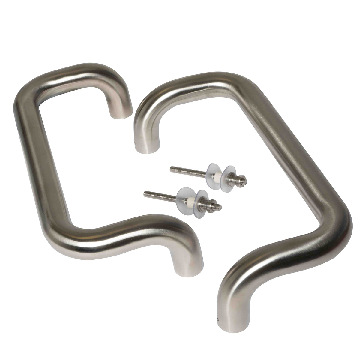 "D Cranked Handles Back to Back - 425mm Fixing Centres x 32mm Diameter