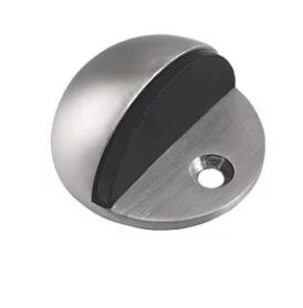 Eclipse Oval Door Stop 45 x 25mm Satin Stainless Steel