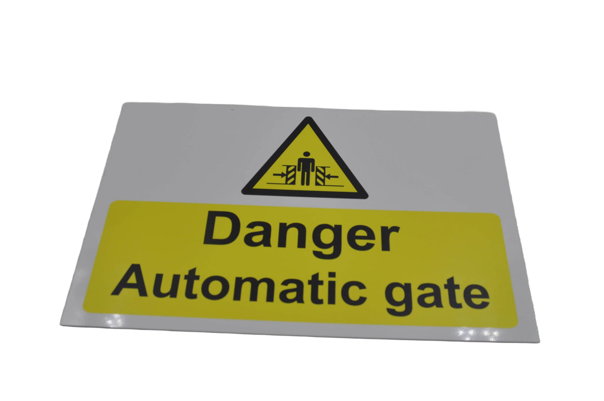 Danger Automatic Gate Signage – Automagic Doors Ltd