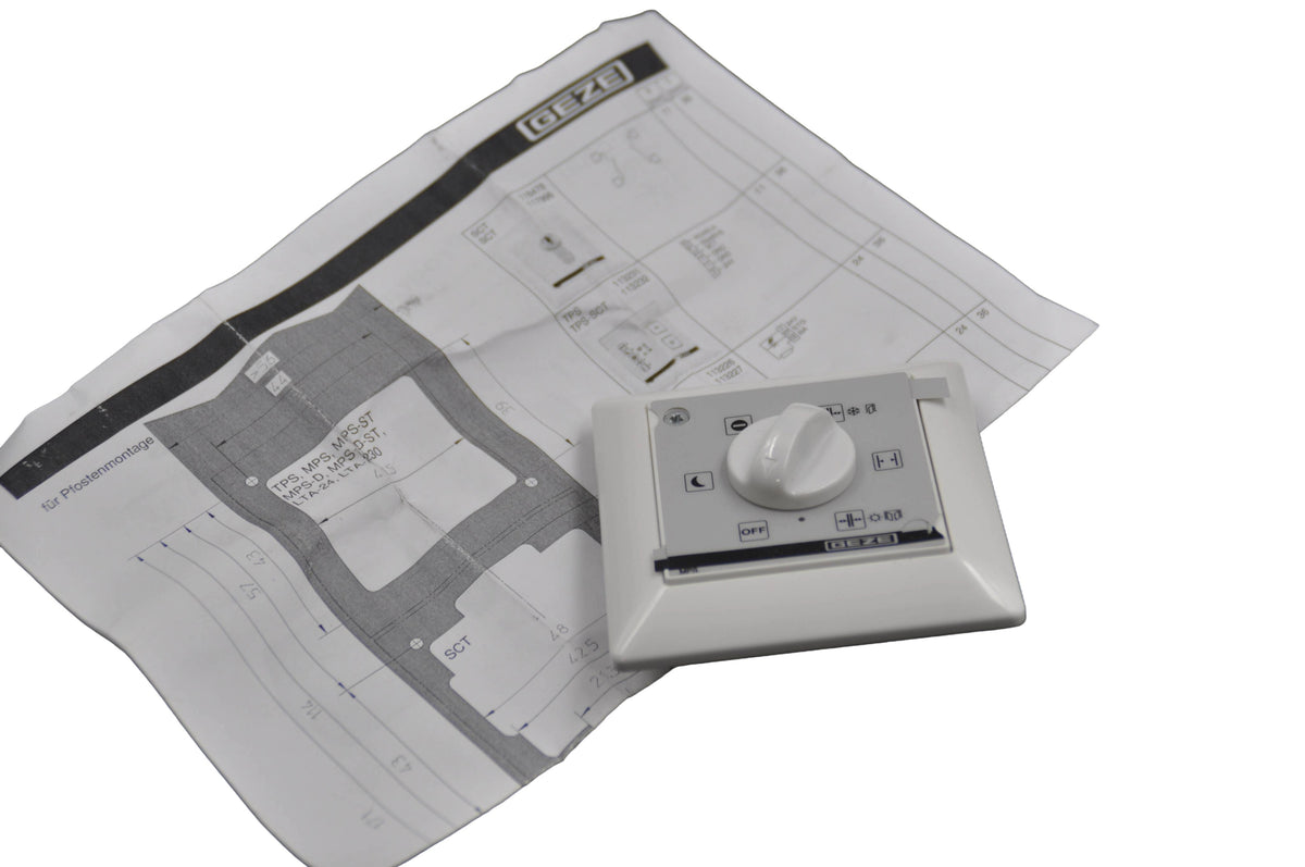 Geze Rotary Knob Selection Programme Switch for Slimdrive EMD & TSA 160 NT