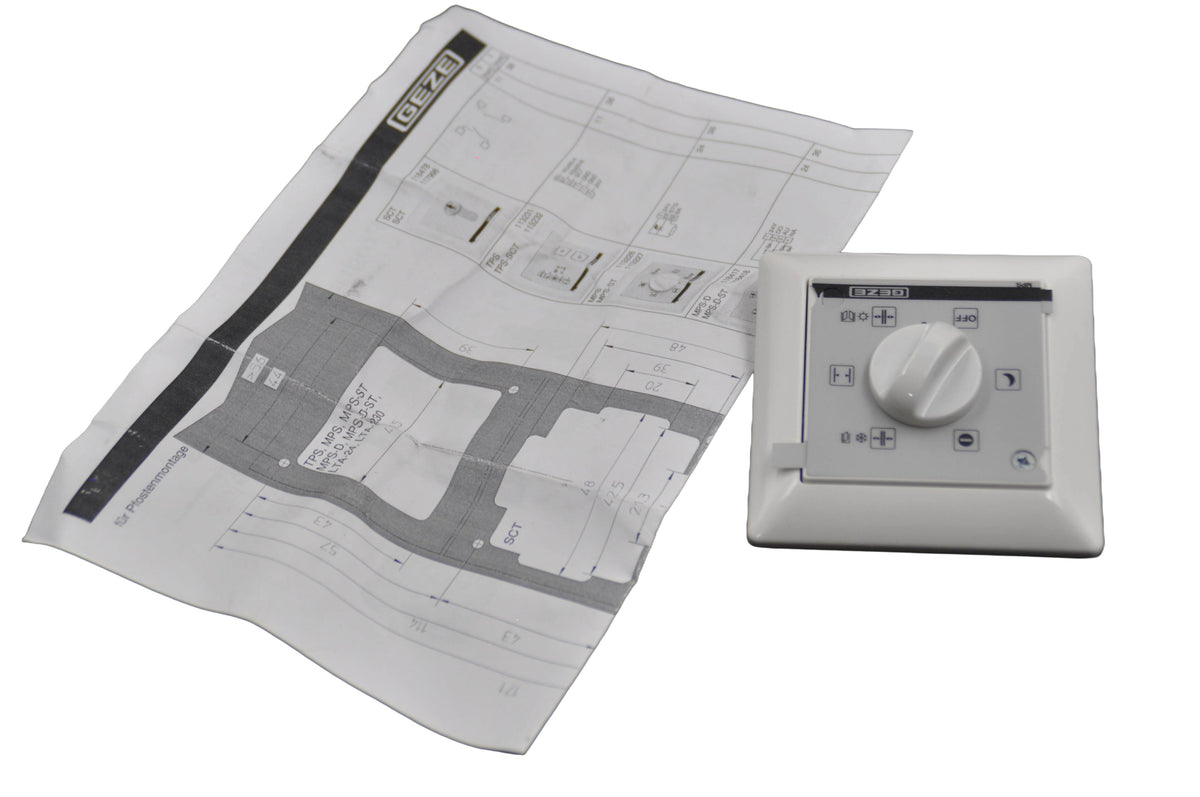 Geze Rotary Knob Selection Programme Switch for Slimdrive EMD & TSA 160 NT
