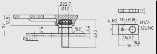 Groom GRL821 Universal Bottom Pivot