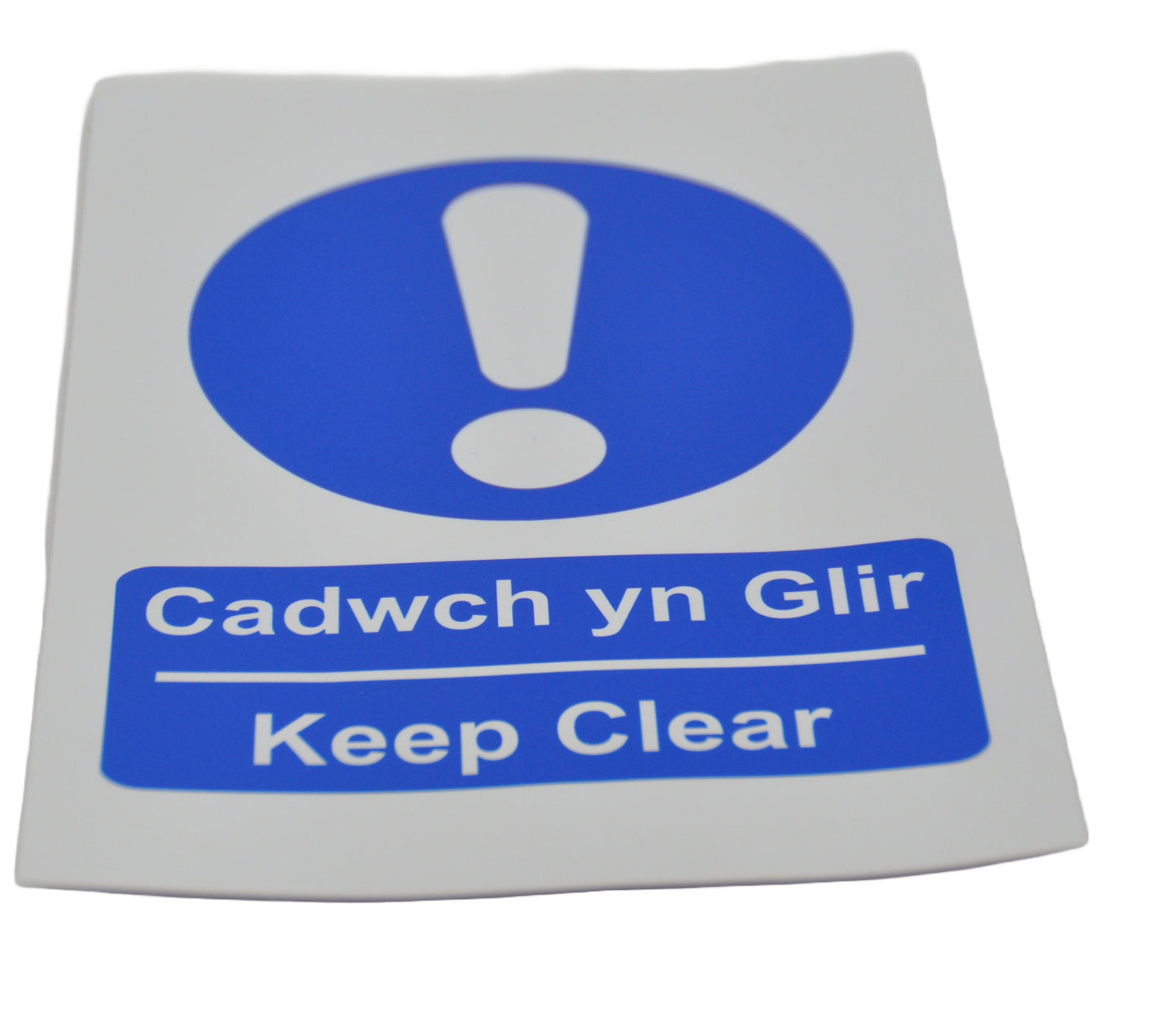Keep Clear - Automatic door Sign (Welsh Dual Language)– Cadwch yn Glir