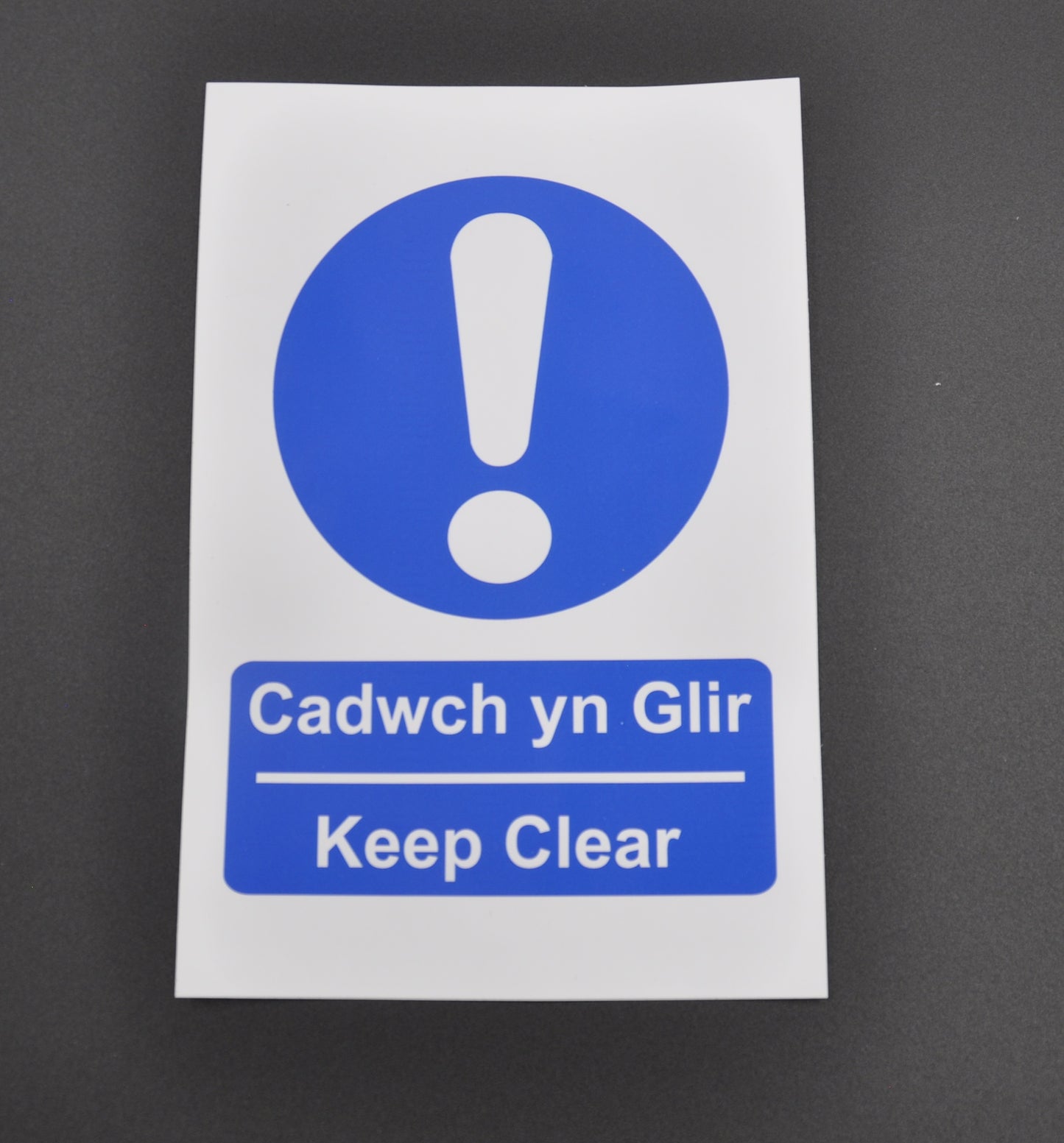 Keep Clear - Automatic door Sign (Welsh Dual Language)– Cadwch yn Glir