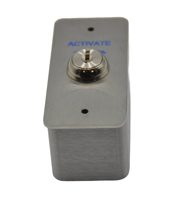 Morning Entry Key Switch – with Stainless Steel Backbox for Automatic Doors