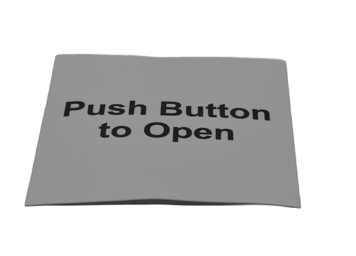 Add Door Button Push Button to Open - Automatic door Sticker – Automagic Doors Ltd