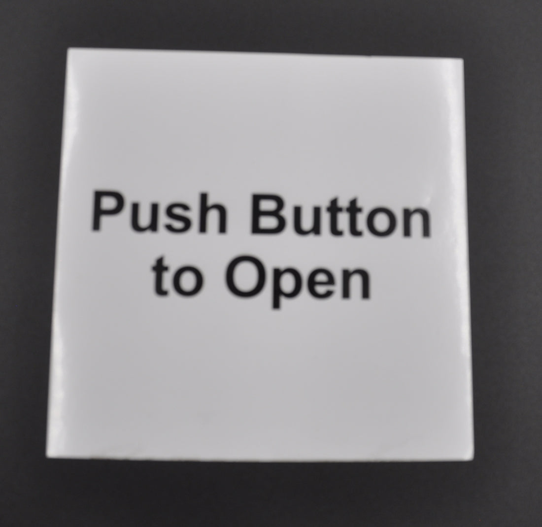 Boot Open Button Sticker Push Button to Open - Automatic door Sticker – Automagic Doors Ltd