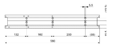 Record DFA127 Mill Finish Chassis 6000mm