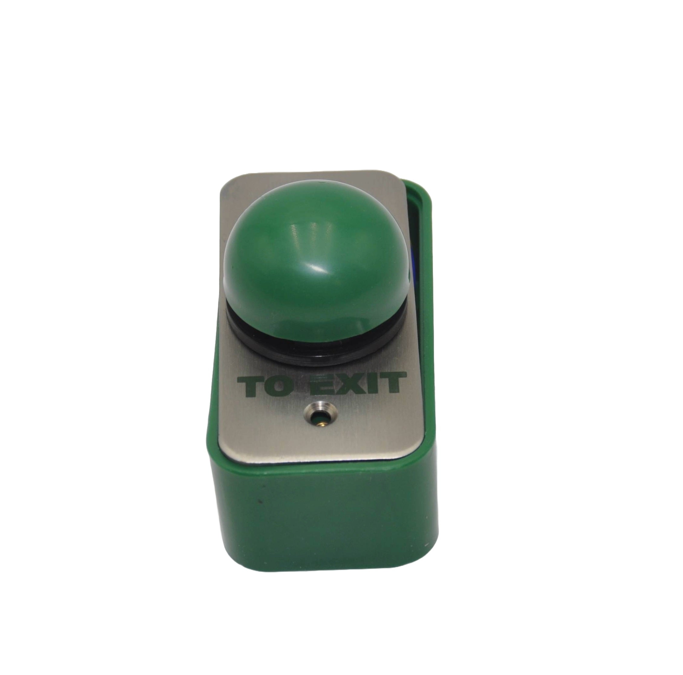 Surface Narrow Green Dome Stainless Steel Exit Button – Automagic Doors Ltd