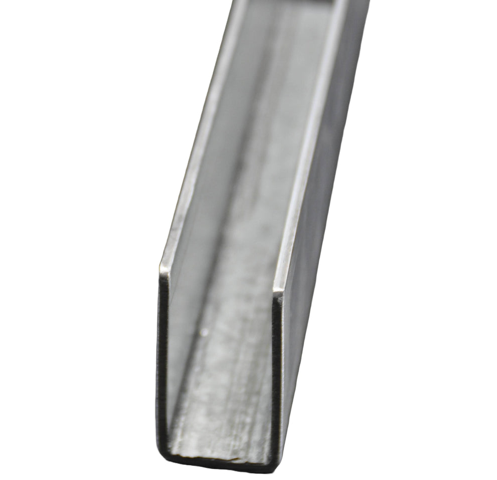 Small Guide Channel Straight Guide Channel - 65mm Galvanised steel – Automagic Doors Ltd