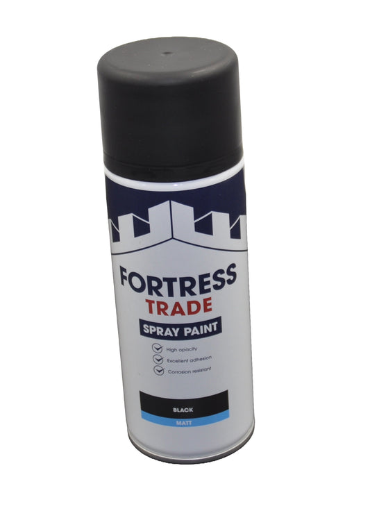 Trade 400ml Black Matt Anti Corrosive Metal Spray Paint